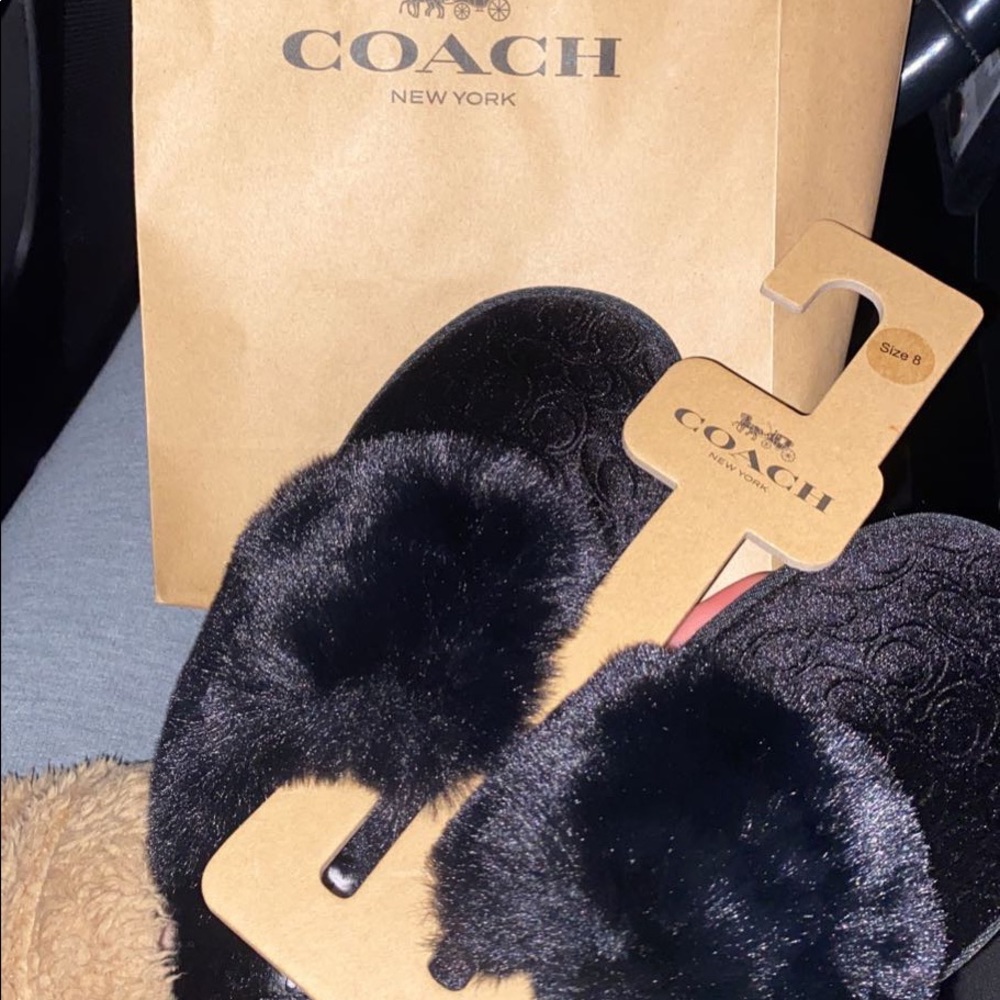 Coach slippers